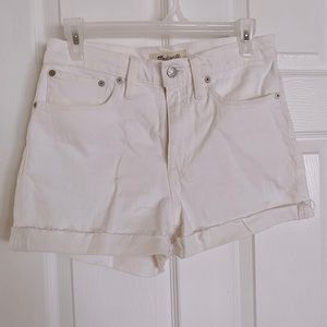 White Denim Shorts - Madewell